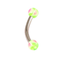 Acrylic Windmill Ball Micro Curved Barbell 1.2mm