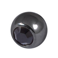 Black Titanium Jewelled Balls 1.2x3mm