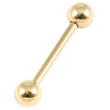 Zircon Steel Barbells 1.6mm 10-22mm (Gold colour)