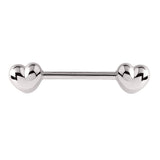 Steel Hearts Nipple Bar