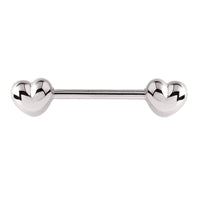 Steel Hearts Nipple Bar