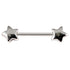 Steel Stars Nipple Bar