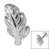 Steel Threaded Attachment - 1.2mm and 1.6mm Cast Steel Feather
