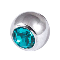 Steel Threaded Jewelled Balls 1.2x5mm
