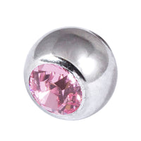 Steel Threaded Jewelled Balls 1.2x5mm