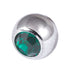 Steel Threaded Jewelled Balls 1.2x5mm