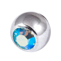 Steel Threaded Jewelled Balls 1.2x5mm