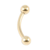 Zircon Steel Curved Bars 1.6mm 4-4mm (Gold colour)