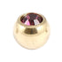 Zircon Steel Jewelled Balls 1.6mm (Gold colour)