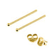 Gold Plated Silver Ear Studs with Ball GP-ST5