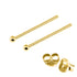 Gold Plated Silver Ear Studs with Ball GP-ST5