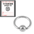 Sterile Titanium BCR with Titanium Ball