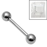 Sterile Titanium Externally Threaded Barbell 1.6mm