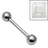 Sterile Titanium Barbell 1.6mm
