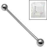 Sterile Titanium Externally Threaded Industrial Scaffold Barbell 1.6mm 32-38mm