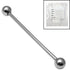 Sterile Titanium Industrial Scaffold Barbell 1.6mm 32-38mm