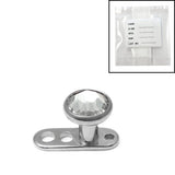 Sterile Titanium Dermal Anchor with Jewelled Disk Top