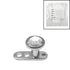 Sterile Titanium Dermal Anchor with Jewelled Disk Top