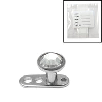 Sterile Titanium Dermal Anchor with Jewelled Disk Top