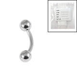 Sterile Titanium Externally Threaded Micro Curved Bar 1.2mm