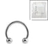 Sterile Titanium Circular Barbells (CBB) (Horseshoes)