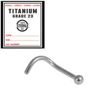 Sterile Titanium Nose Studs - Ball