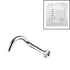 Sterile Titanium Jewelled Nose Studs