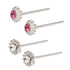 Silver Studs - Tiny Jewelled Nose Studs