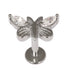 Steel Labret with Cast Claw Set Jewelled Butterfly 1.2mm
