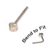 Crystal Nose Stud (Bend to fit) (ST11 ST12 ST13)