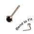 Crystal Nose Stud (Bend to fit) (ST11 ST12 ST13)