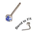 Crystal Nose Stud (Bend to fit) (ST11 ST12 ST13)