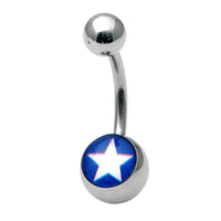 Steel Logo Belly Bars - Pictures