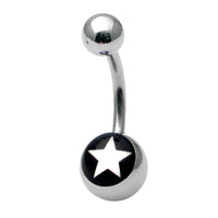 Steel Logo Belly Bars - Pictures