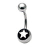 Steel Logo Belly Bars - Pictures