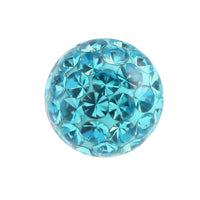 Smooth Glitzy Threaded Balls - one only