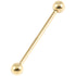 Zircon Steel Industrial Scaffold Barbells 1.6mm 30-40mm (Gold colour)