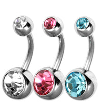 Multipacks - Various Double Jewelled Belly Bars