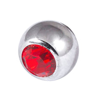Steel Threaded Jewelled Balls 1.6x4mm