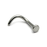 Titanium Nose Studs - Disk and Cone 1.0mm Gauge