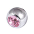 Steel Threaded Jewelled Balls 1.6x4mm