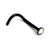 Black Steel Jewelled Nose Stud