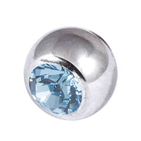 Titanium Threaded Jewelled Balls 1.6x5mm