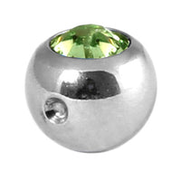 Titanium Clip in Jewelled Ball (for BCR)