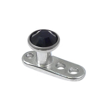 Titanium Dermal Anchor with Jewelled Disk Top (3mm diameter)