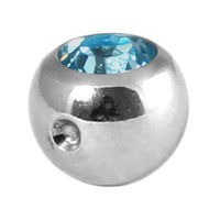 Titanium Clip in Jewelled Ball (for BCR)