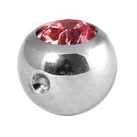 Titanium Clip in Jewelled Ball (for BCR)