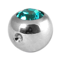 Titanium Clip in Jewelled Ball (for BCR)