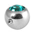Titanium Clip in Jewelled Ball (for BCR)