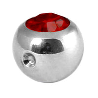 Titanium Clip in Jewelled Ball (for BCR)
